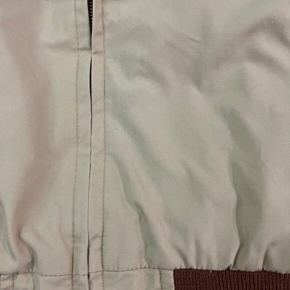 Vintage Sears Bomber Jacket Size Large Reversible Tan Trench Rust Rain - Picture 6 of 14
